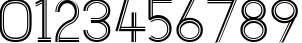Пример написания цифр шрифтом Ericott