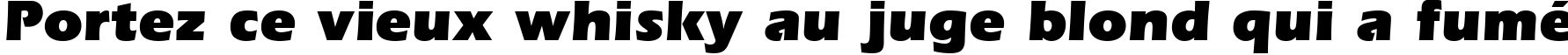 Пример написания шрифтом ErieBlack Bold текста на французском