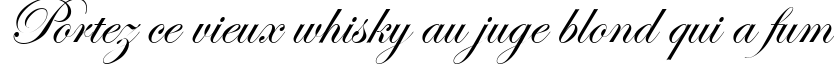 Пример написания шрифтом Esenin script Two текста на французском