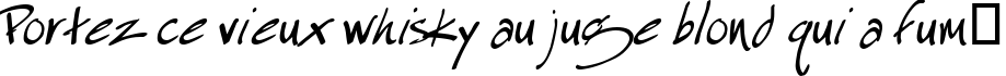 Пример написания шрифтом Especial Kay текста на французском