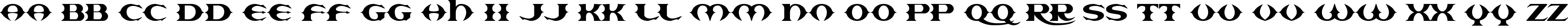 Пример написания английского алфавита шрифтом Europa