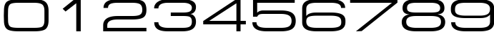 Пример написания цифр шрифтом Europe_Ext120