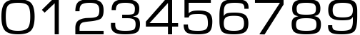 Пример написания цифр шрифтом Europe110