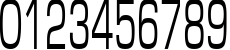 Пример написания цифр шрифтом Europe50n