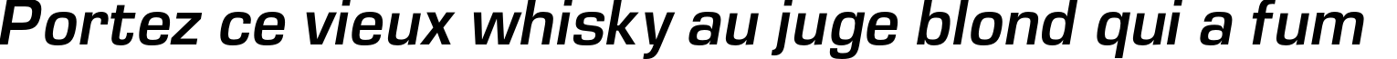 Пример написания шрифтом EuropeDemi Italic текста на французском