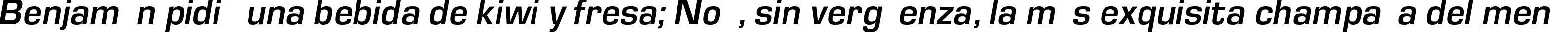 Пример написания шрифтом EuropeDemi Italic текста на испанском