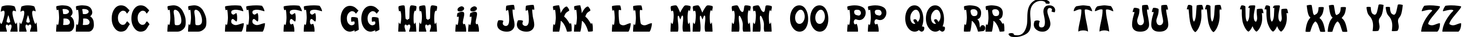 Пример написания английского алфавита шрифтом Euskal Font Normal