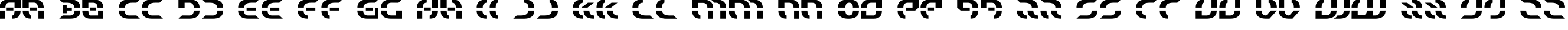 Пример написания английского алфавита шрифтом Ewok