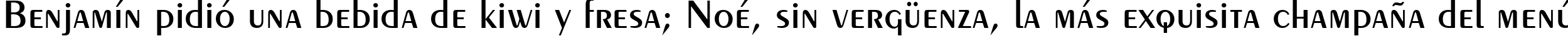 Пример написания шрифтом Exotic 350 Demi-Bold BT текста на испанском