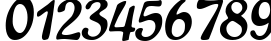 Пример написания цифр шрифтом Express