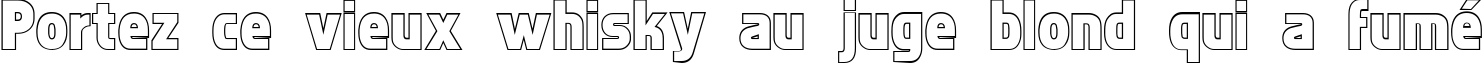Пример написания шрифтом Faktos Outline текста на французском