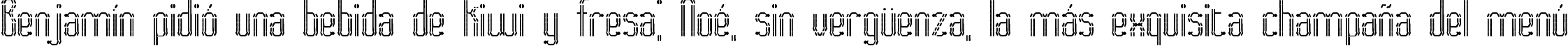 Пример написания шрифтом Fascii BRK текста на испанском