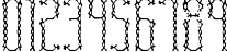 Пример написания цифр шрифтом Fascii Cross BRK