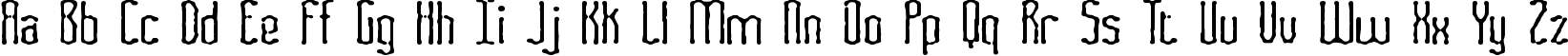 Пример написания английского алфавита шрифтом Fascii Smudge BRK