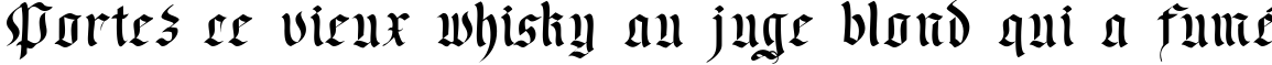 Пример написания шрифтом Faustus текста на французском