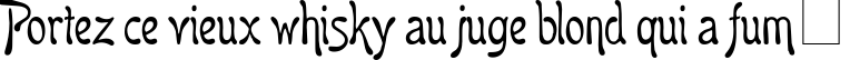 Пример написания шрифтом Favorit текста на французском