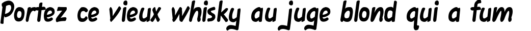 Пример написания шрифтом Fawn Script текста на французском