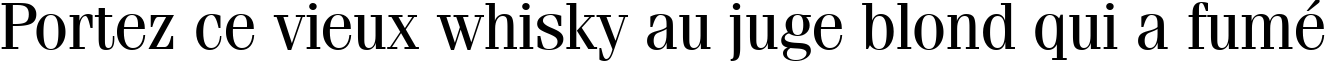 Пример написания шрифтом Fenice Regular BT текста на французском