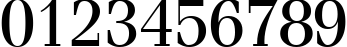 Пример написания цифр шрифтом Fenice Regular BT