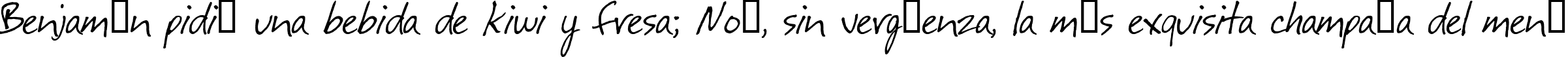 Пример написания шрифтом festus! текста на испанском