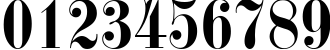 Пример написания цифр шрифтом Fette Kanzlei