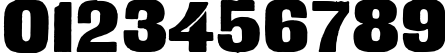 Пример написания цифр шрифтом Fette Steinschrift
