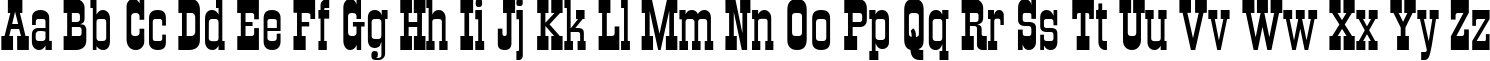 Пример написания английского алфавита шрифтом Figaro MT