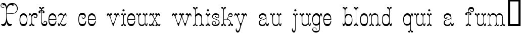 Пример написания шрифтом Figurny текста на французском
