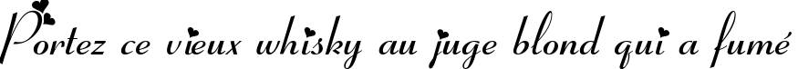 Пример написания шрифтом Fiolex Girls текста на французском
