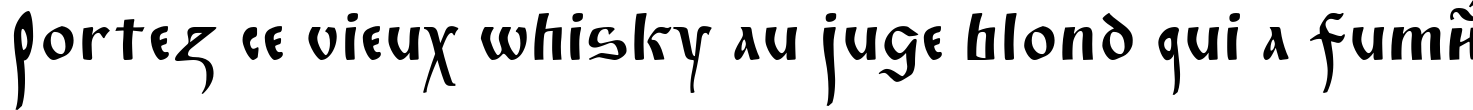 Пример написания шрифтом Fita_Poluustav текста на французском