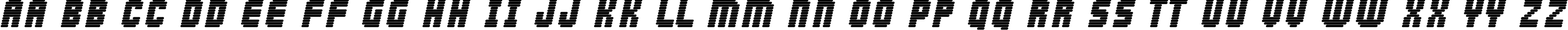 Пример написания английского алфавита шрифтом FK Abduction.kz