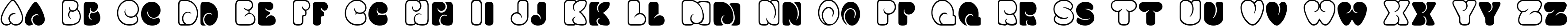 Пример написания английского алфавита шрифтом FK Alfonco.kz