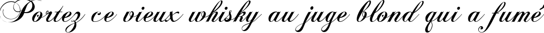Пример написания шрифтом Flaemische Kanzleischrift текста на французском