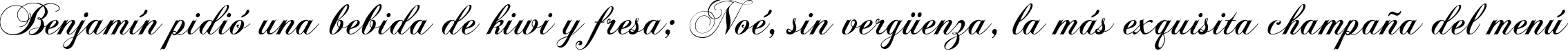 Пример написания шрифтом Flaemische Kanzleischrift текста на испанском