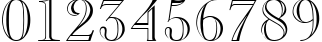 Пример написания цифр шрифтом Flakes