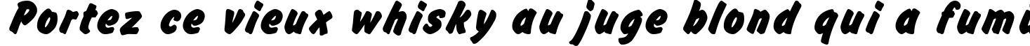 Пример написания шрифтом Flash Bold текста на французском