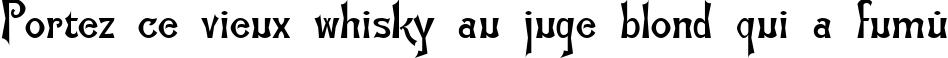 Пример написания шрифтом FlemishC текста на французском