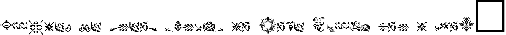 Пример написания шрифтом FleurDesign Dingbats текста на французском