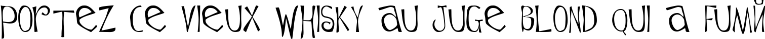 Пример написания шрифтом Flowerchild текста на французском