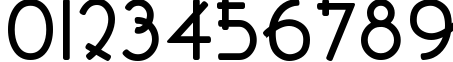 Пример написания цифр шрифтом Font Shui