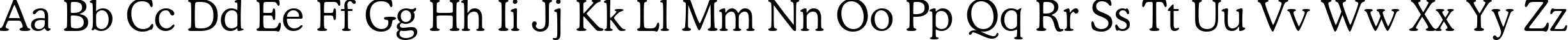 Пример написания английского алфавита шрифтом font114