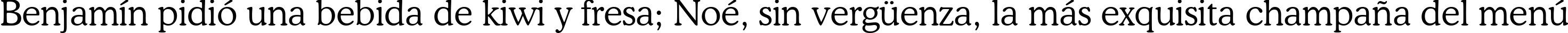 Пример написания шрифтом font114 текста на испанском