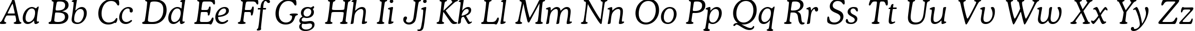 Пример написания английского алфавита шрифтом font115