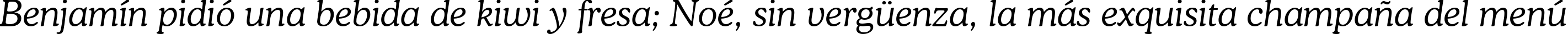 Пример написания шрифтом font115 текста на испанском