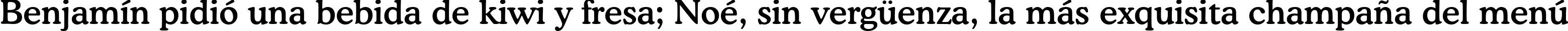 Пример написания шрифтом font116 текста на испанском