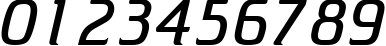 Пример написания цифр шрифтом font128