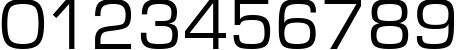 Пример написания цифр шрифтом font140