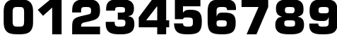 Пример написания цифр шрифтом font144