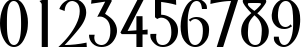 Пример написания цифр шрифтом font149