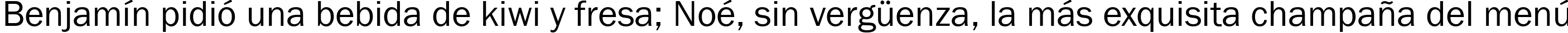 Пример написания шрифтом font150 текста на испанском